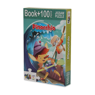 Pinocchio- Jigsaw Puzzle (100 Piece + 32 Pages Illustrated Story Book)