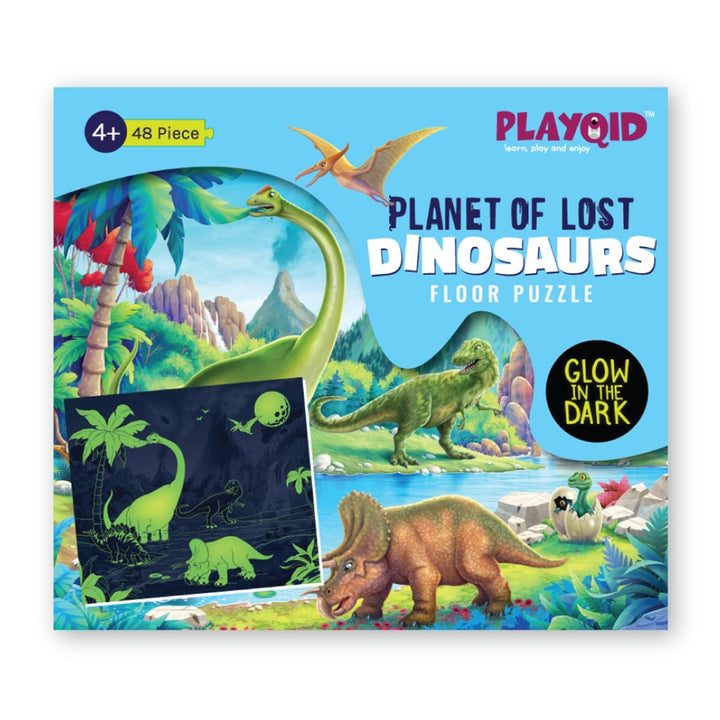 Planet Of Lost Dinosaurs - Glow In The Dark puzzle For Kids