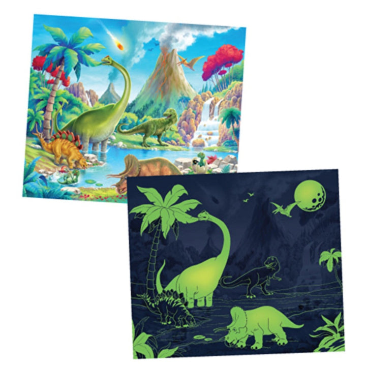 Planet Of Lost Dinosaurs - Glow In The Dark puzzle For Kids