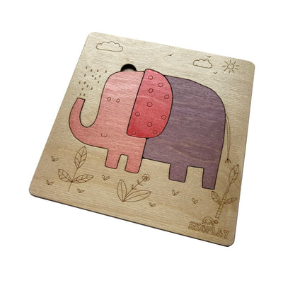 Playful Elephant - Wooden Puzzle