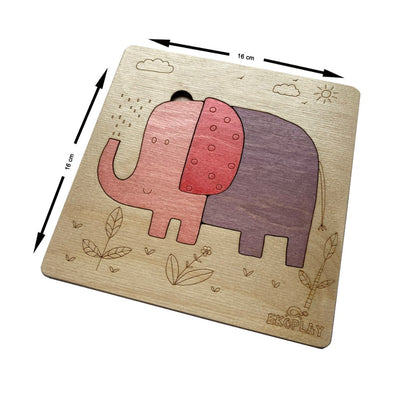 Playful Elephant - Wooden Puzzle