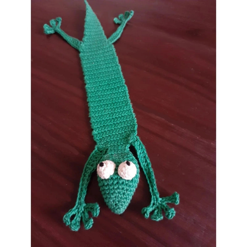 Handcrafted Amigurumi Gecko Bookmark