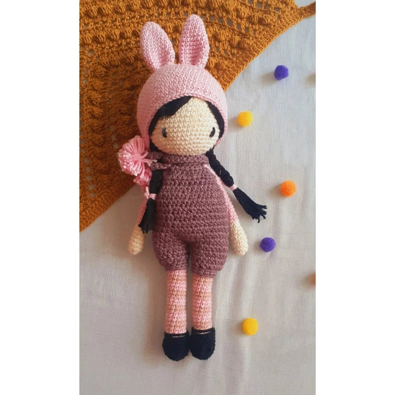 Handmade Amigurumi Tia Bunny Doll