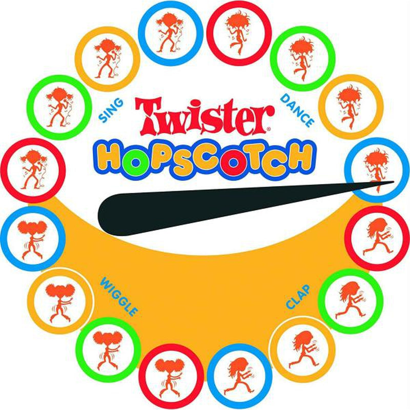 2 in 1 Twister and Hopscotch (With Spinner & Carrying Case) - Active Play Game
