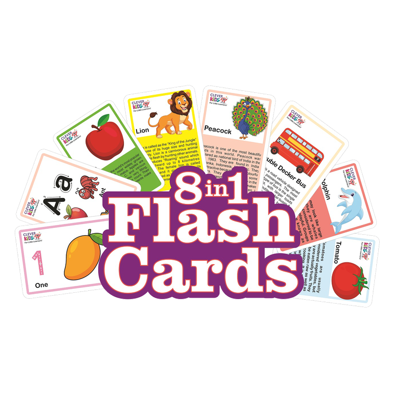 8 in 1 Flash Cards (Educational Flash Cards)