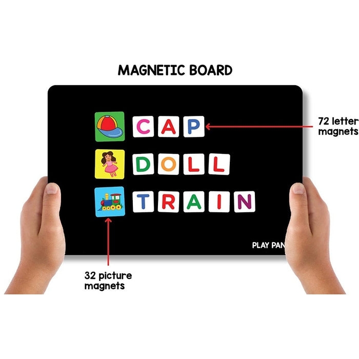 Magnetic Learn to Spell : Objects with 32 Picture Magnets, 72 Letter Magnets, Magnetic Board and Spelling Guide