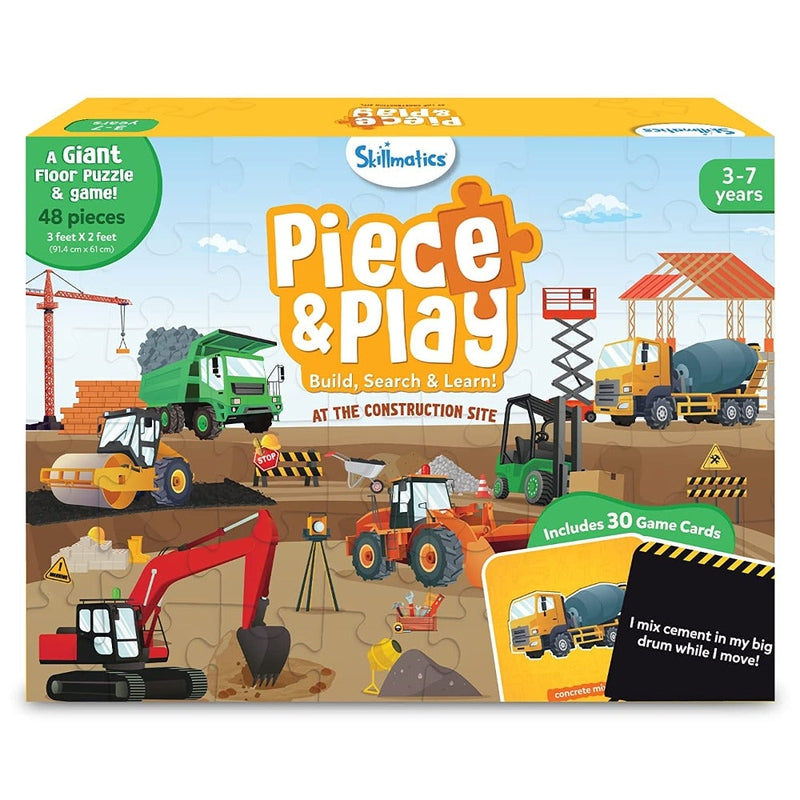 Piece & Play : At The Construction Site Floor Puzzle Game