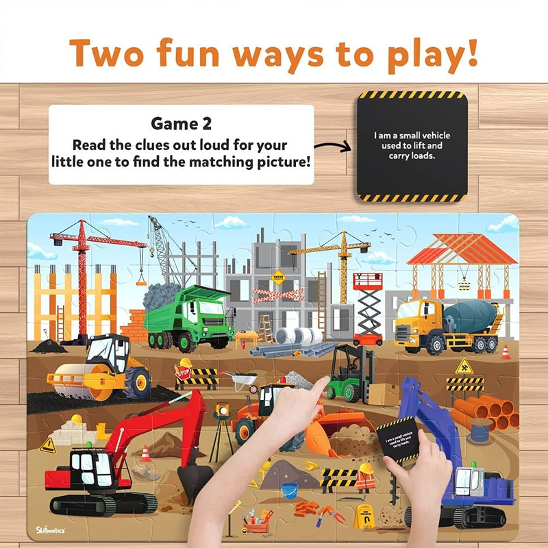 Piece & Play : At The Construction Site Floor Puzzle Game