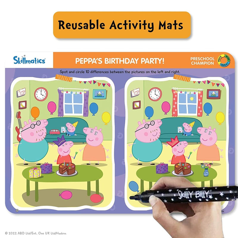 Preschool Champion - Peppa Pig Write and Wipe Activity Mat