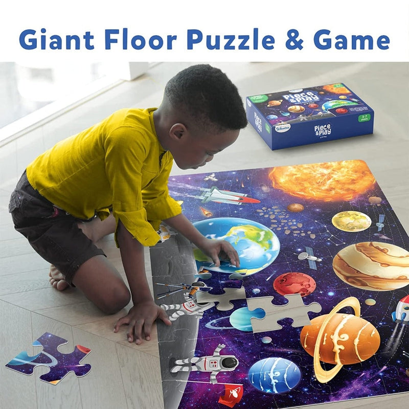 Piece & Play : Up In Space Floor Puzzle - 48 Pieces (3-4 Years)