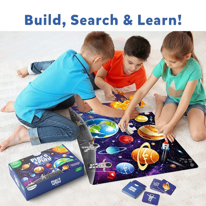 Piece & Play : Up In Space Floor Puzzle - 48 Pieces (3-4 Years)