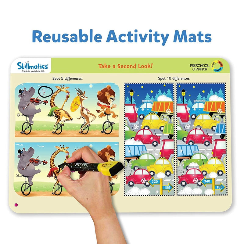 Preschool Champion Write and Wipe Activity Mat