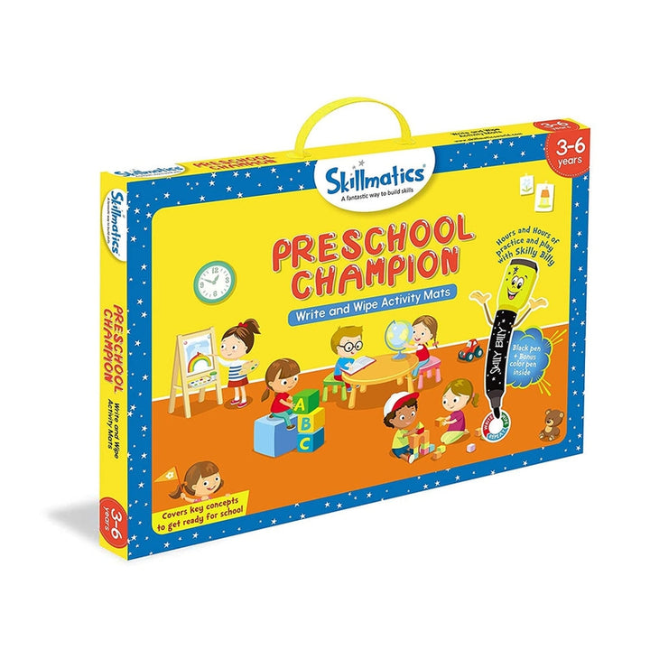 Preschool Champion Write and Wipe Activity Mat