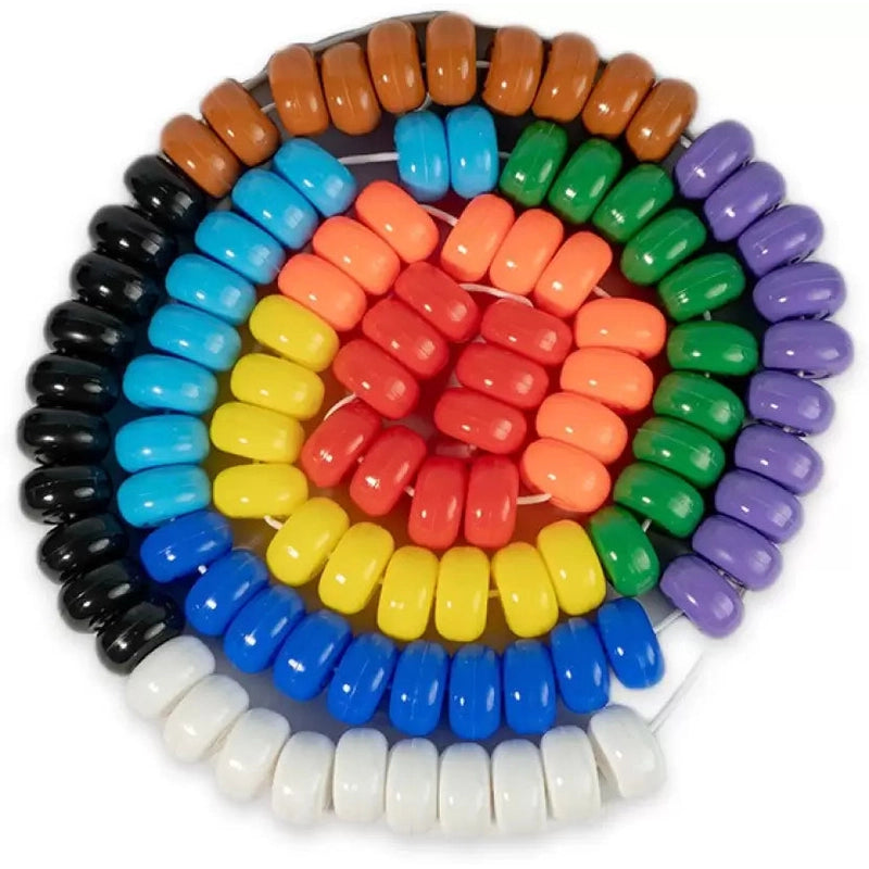 Rainbow Jumbo Beads 50 Beads