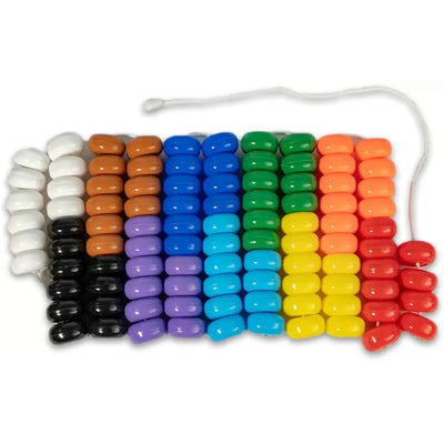 Rainbow Jumbo Beads 50 Beads