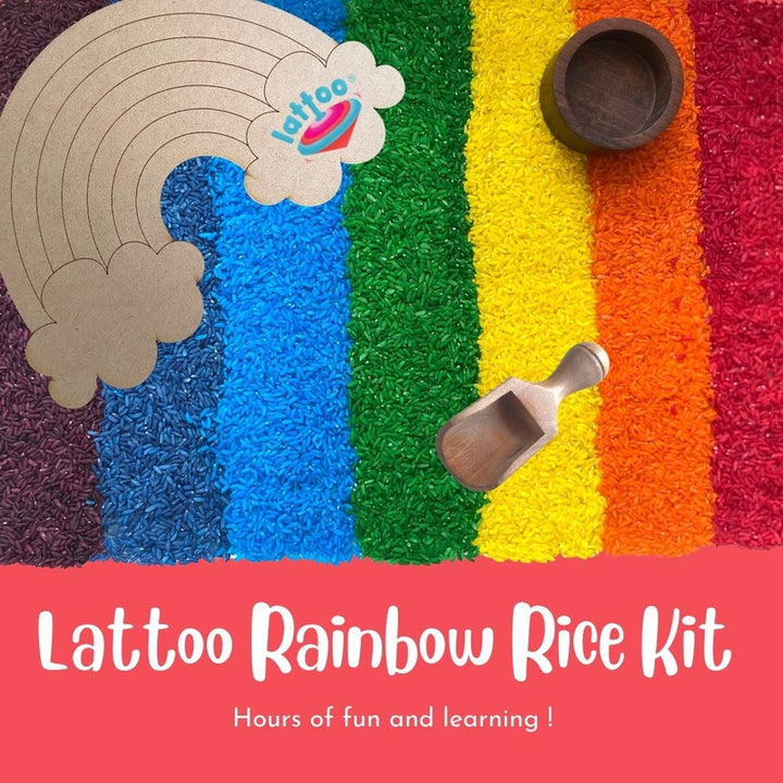 Sensory Rainbow Rice Kit - Multicolour