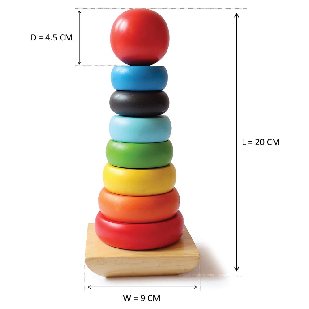 Rainbow Wooden Stacker