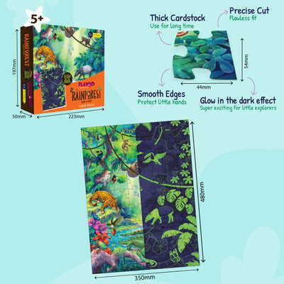 Rainforest Heart of Earth + Starry Sleepover Puzzle For Kids