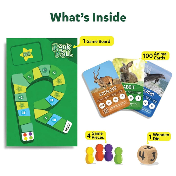 Rank & Roll Amazing Animals Card Game