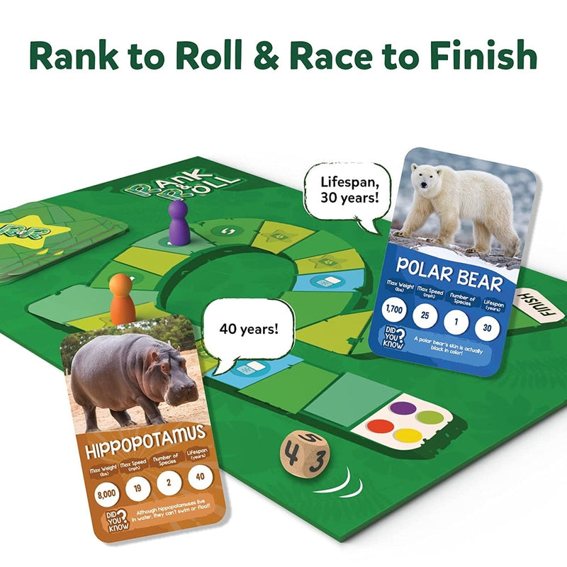 Rank & Roll Amazing Animals Card Game