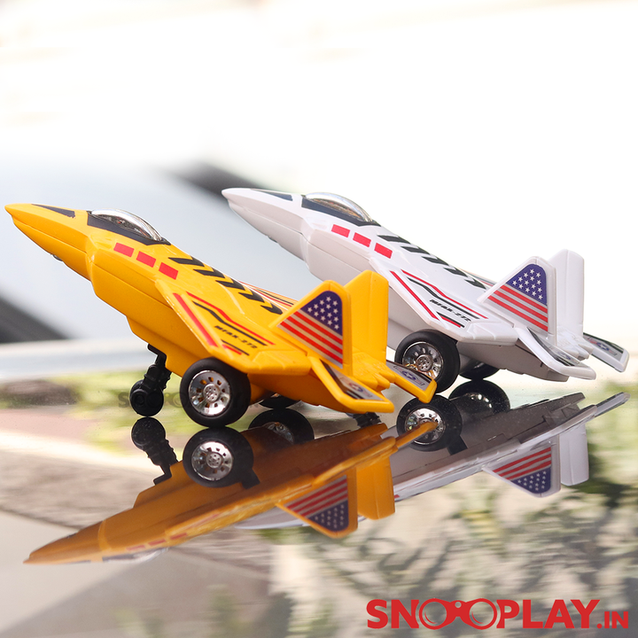 Raptor Fighter Plane Toy (Press & Go) - Assorted Colours