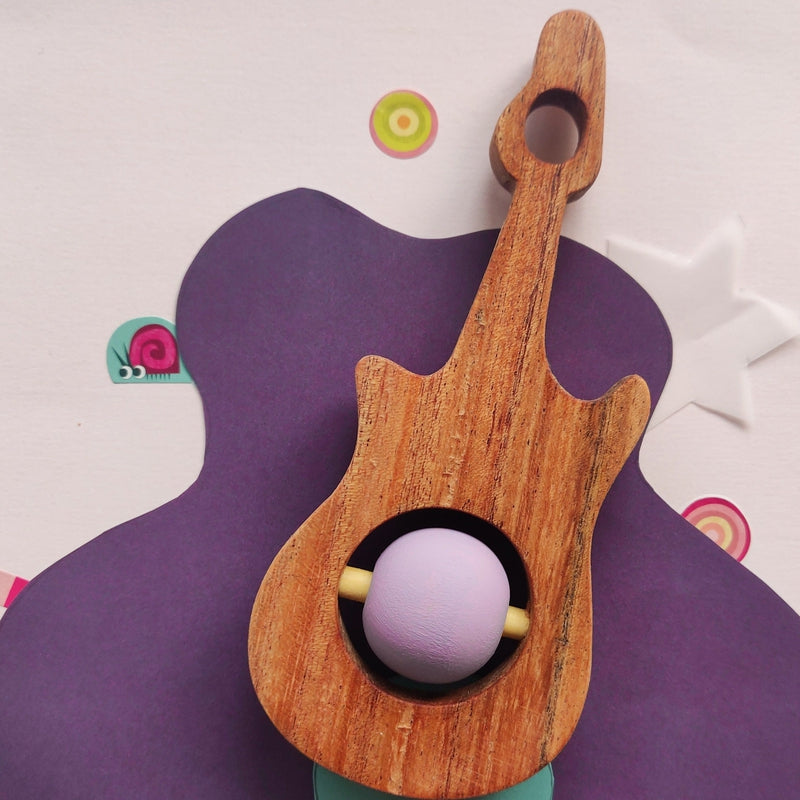 Guitar Rattle (Wooden Rattle Toy)