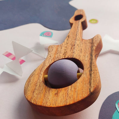 Guitar Rattle (Wooden Rattle Toy)