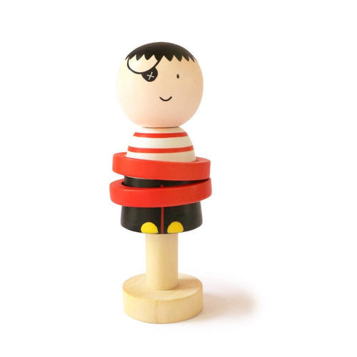Shumee Wooden Pirate Theme Rattle (3-12 Months)