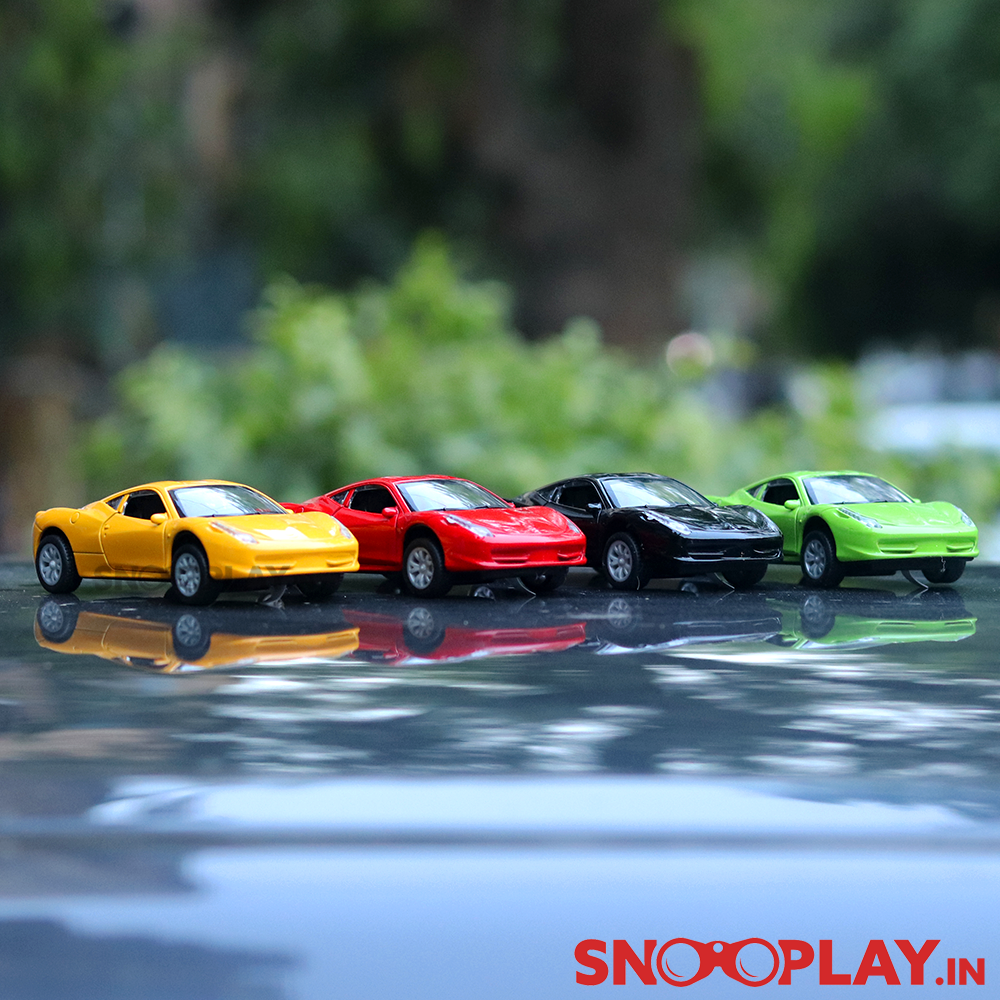 Sedan Diecast Car resembling Ferrari Model (1:32 Scale) - Assorted Colours