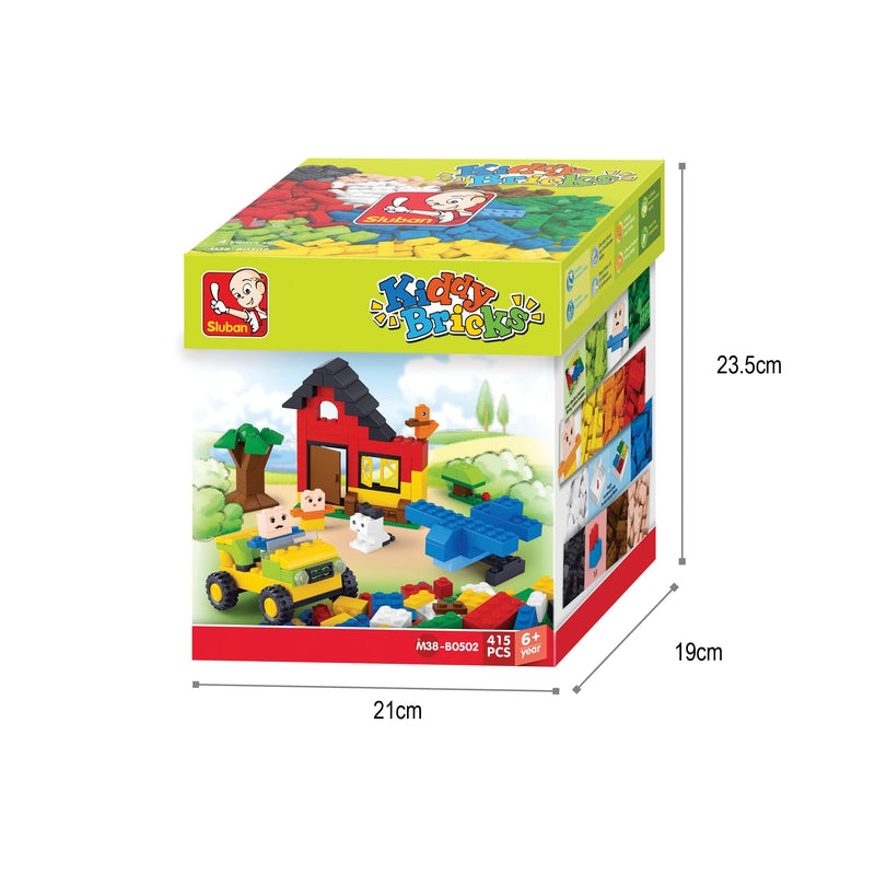 Kiddy Bricks Building Blocks Kit (415 pcs)