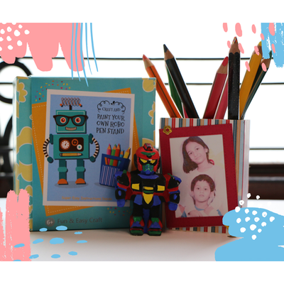 DIY Art & Paint Craft Robot Kit - Robot / Message Card