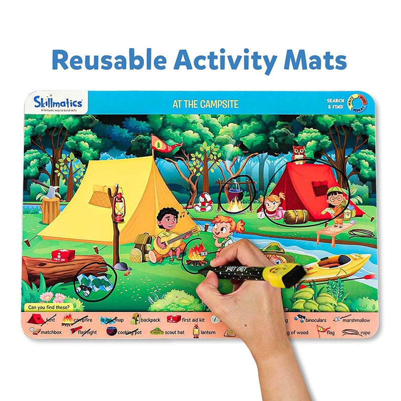 Search And Find Write and Wipe Activity Mat