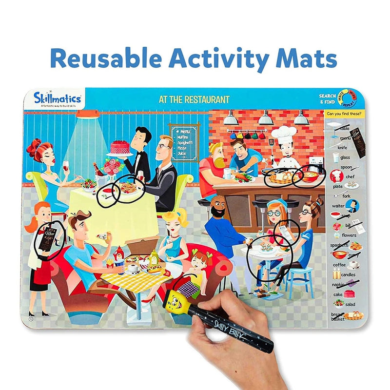 Search And Find Write and Wipe Activity Mat