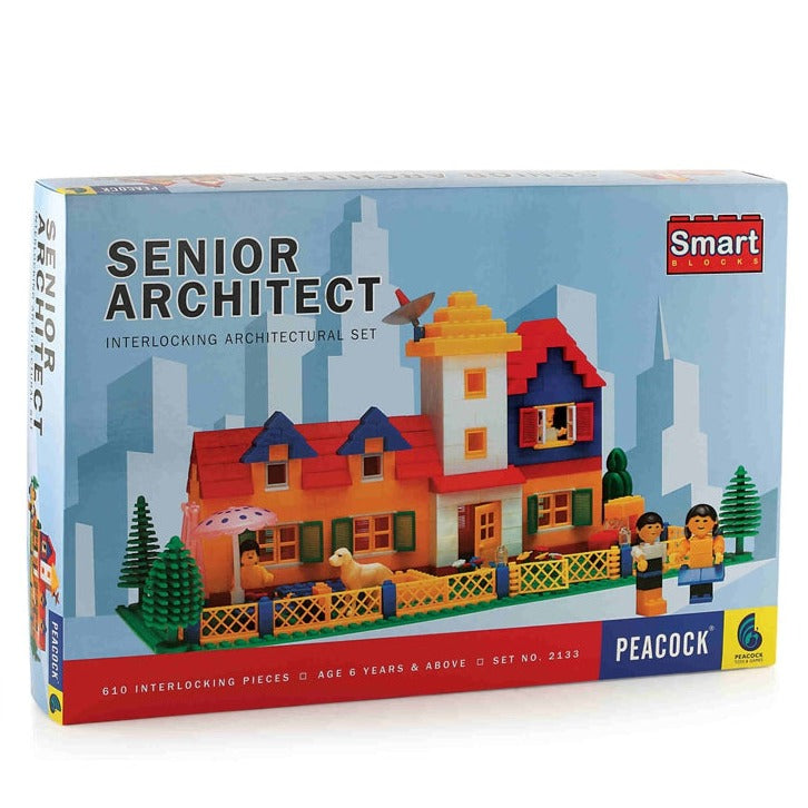 Smart Blocks Senior Architect (Building Blocks Set) – 610 Pieces