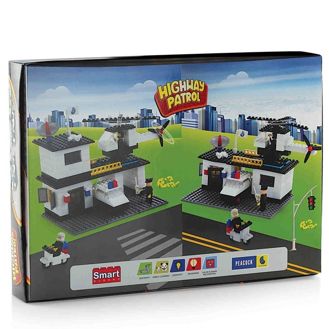 Smart Blocks Highway Patrol Building Blocks Set – 260 Pieces (5-9 Years)