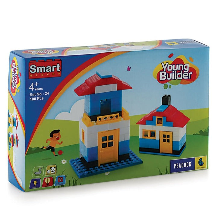 Smart Blocks Young Builder (Building Blocks Set) – 100 Pieces