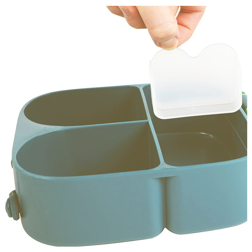 Bento Lunch Box w/ handle- Grey