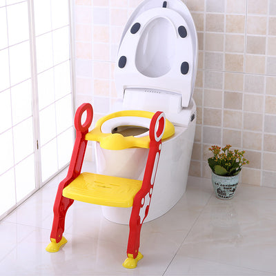 Step Stool Foldable Potty Trainer Seat- Yellow