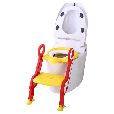 Step Stool Foldable Potty Trainer Seat- Yellow