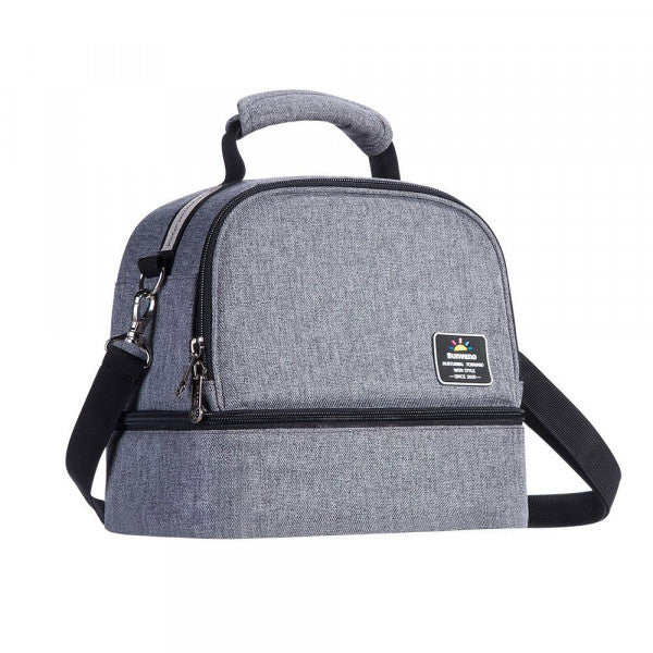 Insulated Bottle/Lunch Bag - Grey