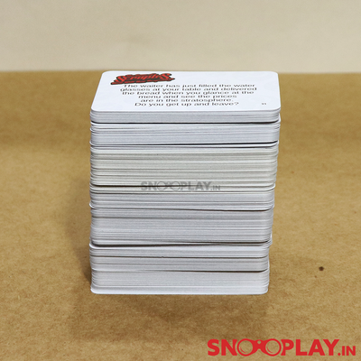 The best group card games to play with friends. Scruples, that contains a total set of 240 sticky situation cards.