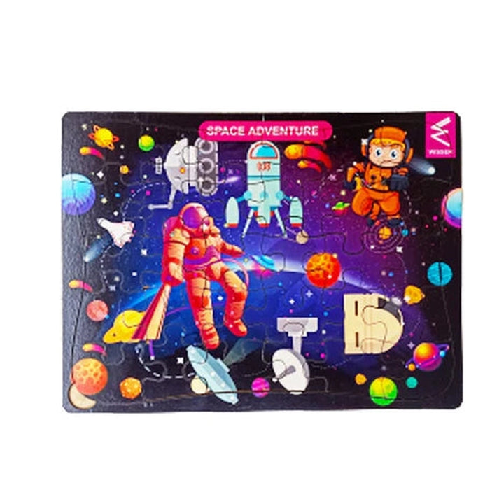 Wooden Jigsaw puzzle Space Theme