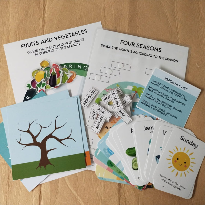 Name Of Seasons, Days and Months (Learning and Education Kit)