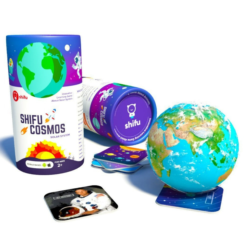 Cosmos AR Flashcards - 20 Solar System Cards (Interactive STEM Game for Kids)