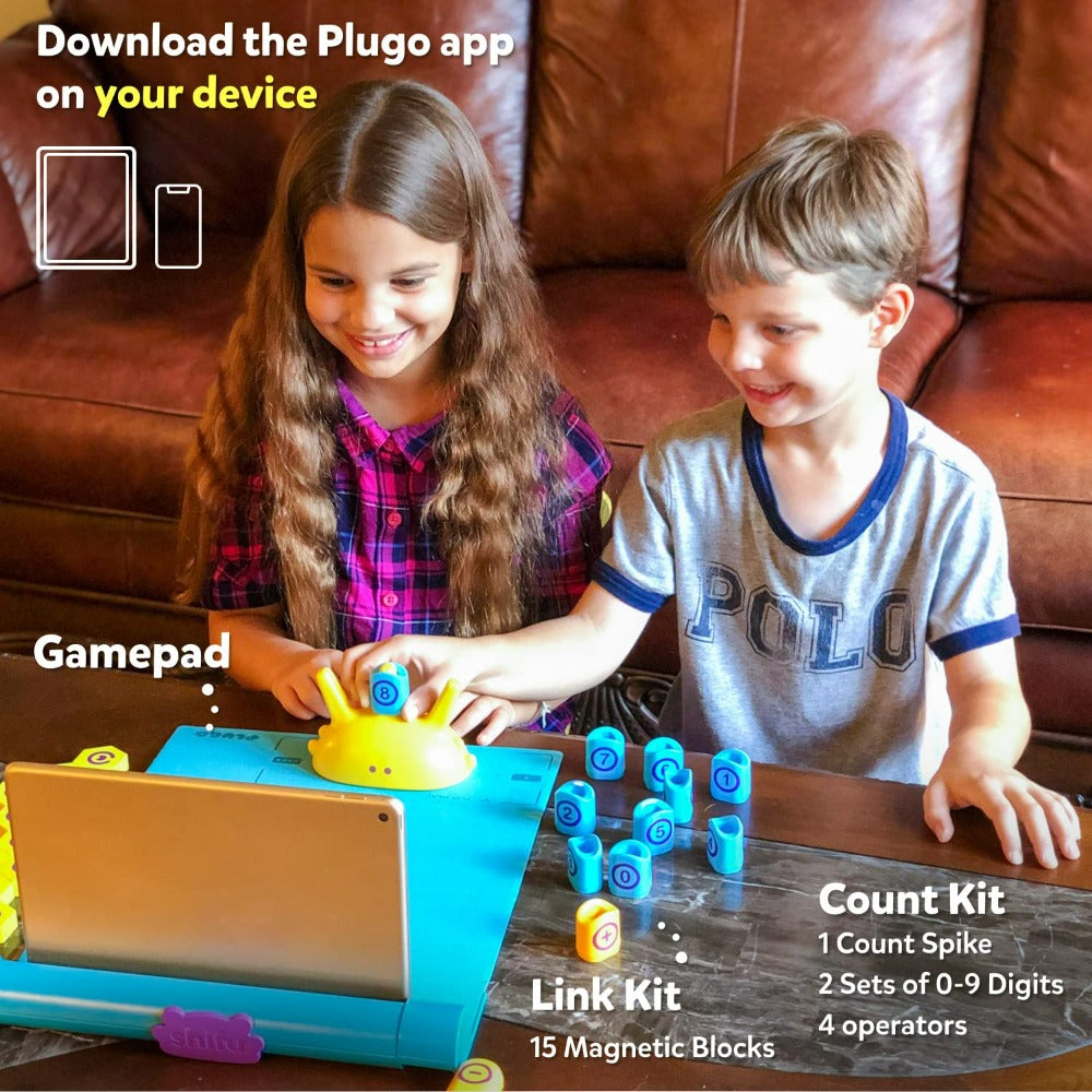 Plugo STEM Wiz Pack 2 in 1 - Count & Link - Math Games ( STEM puzzles )