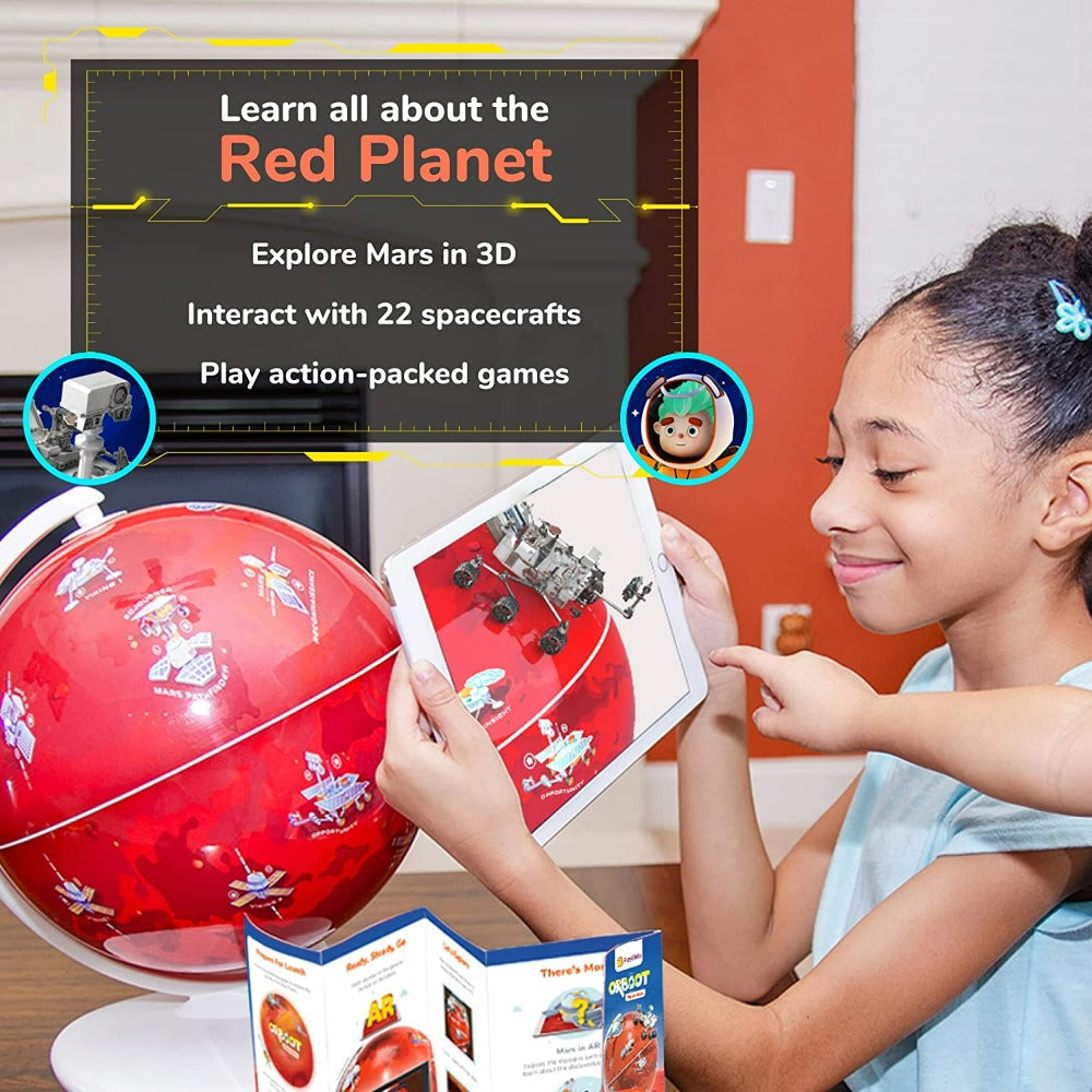 Orboot Mars - Interactive AR Globe, Space Adventure & Mars Research (STEM Toy & Gift)