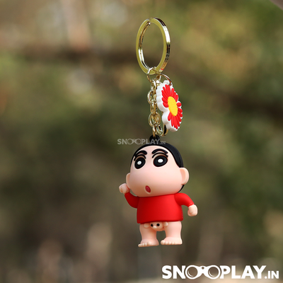 The complete image of the Shin Chan keychain that will look perfect as a car/room accessory.