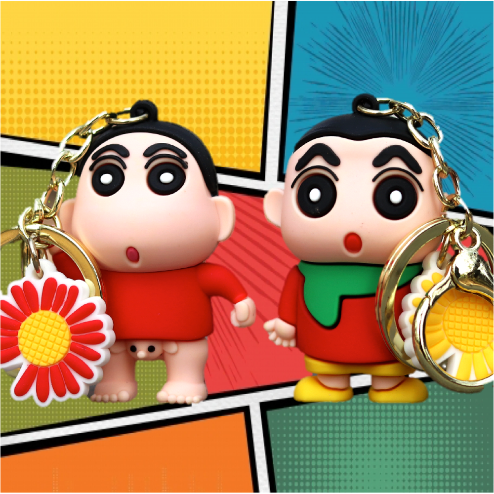 The quirky Shin Chan keychain, a perfect gift for all the mischieveous ones or those who love Shinchan.