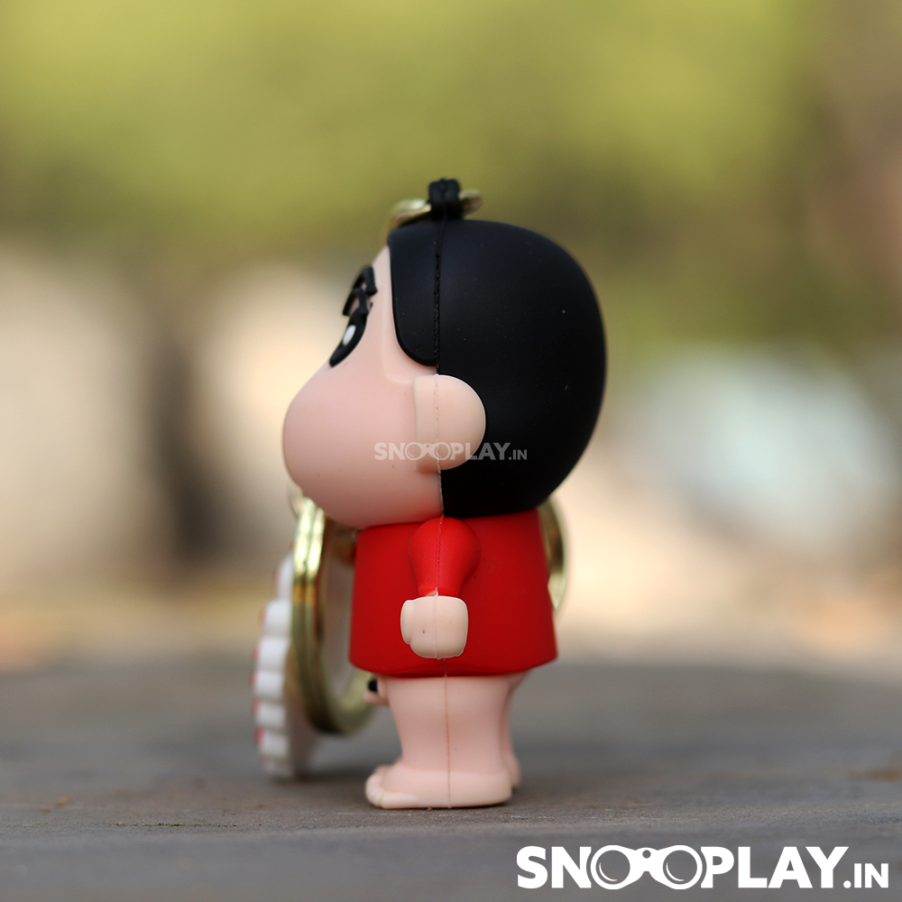 The right image of the of the cutest cartoon character Shin Chan, in red attire, perfect gift for all friends.