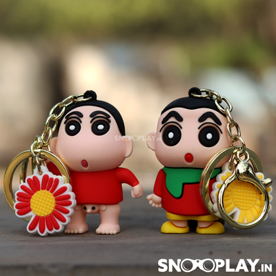 The cutest cartoon character Shin Chan figure keychain that comes in two designs.